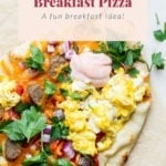 Naan breakfast pizzaa