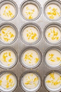 cheesecakes in muffin tin.